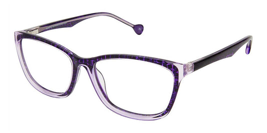 Grape Crystal (C1) Lisa Loeb Optimistic Eyeglasses.