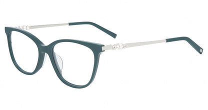 Jones New York VJON808 women's cat-eye plastic eyeglasses in Green.