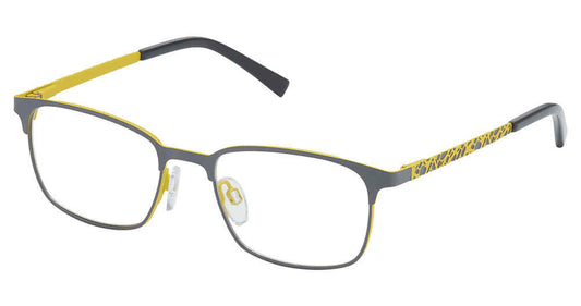 Grey Yellow Superflex Kids SFK-231 Eyeglasses