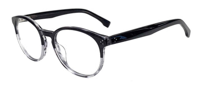 Gap VGP027 men's modified-rounded eyeglasses in Gray Gradient with a dark-to-clear full rim.

