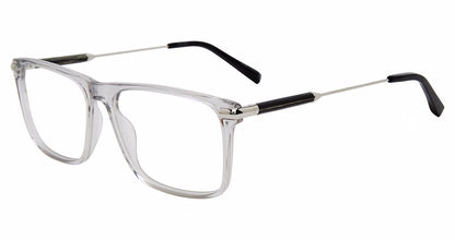 Jones New York VJOM547 Square Eyeglasses in Grey — men's full acetate frame
