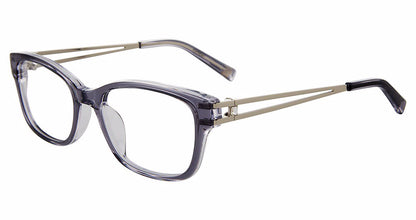 Jones New York VJOP250 Rectangle Eyeglasses in Grey — women's full-rim plastic frame with single bridge
