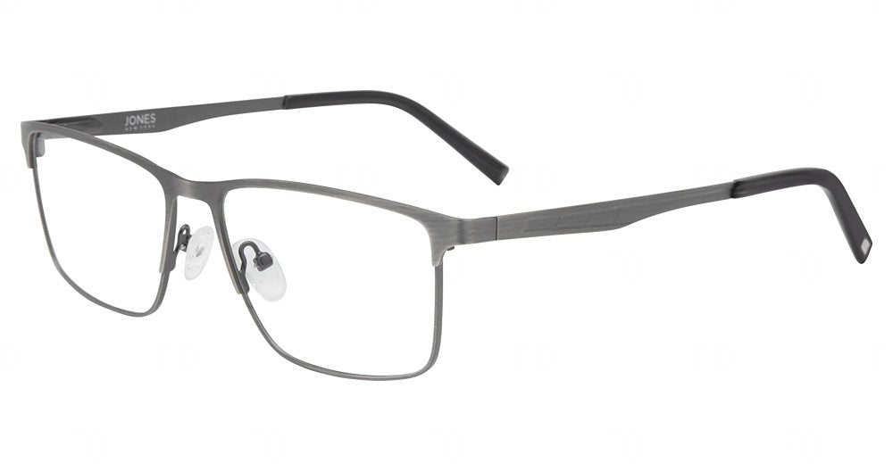  “Jones New York VJOM383 men's rectangle metal eyeglasses in Gunmetal.”