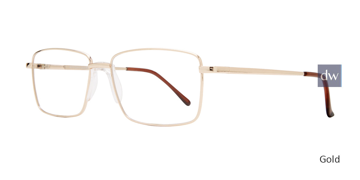 Gold Affordable Design Boston Eyeglasses.