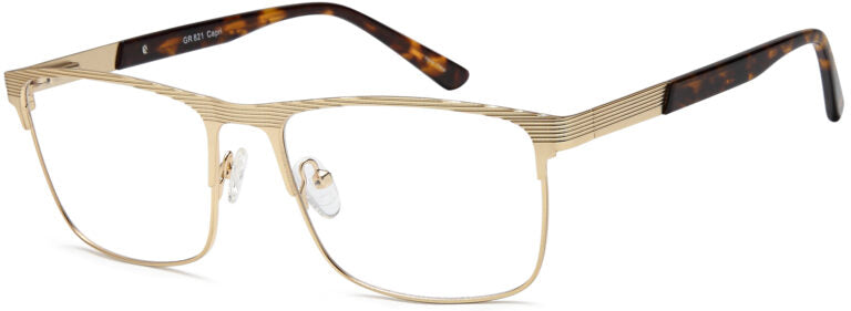 Capri Grande GR 821 Semi-Rimless Rectangle Eyeglasses