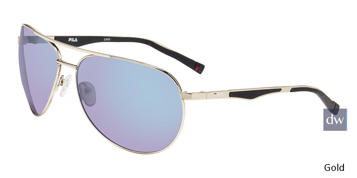 Gold Fila SF9487 Sunglasses