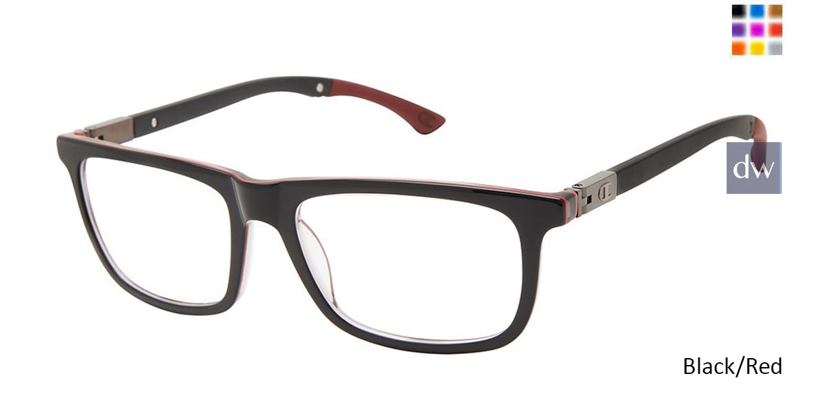 Black/Red c01 Champion Goodluck Tween Eyeglasses.