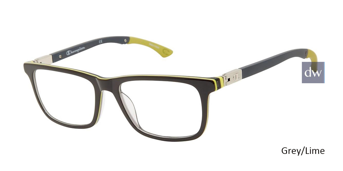 Grey/Lime c02 Champion Goodluck Tween Eyeglasses.