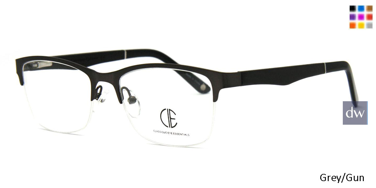 Grey/Gun Cie Sec703 Eyeglasses