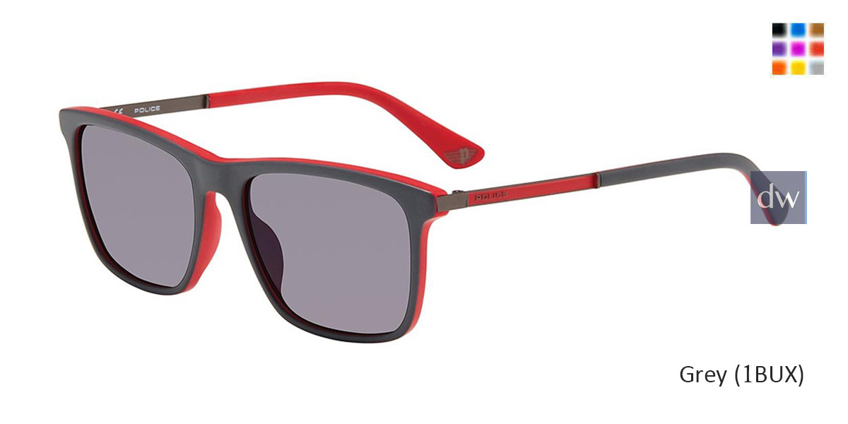 Grey(1BUX) Police SPLA56 Sunglasses.