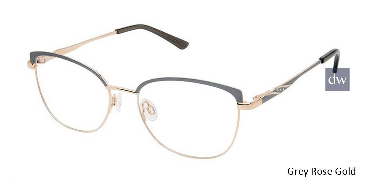 Grey Rose Gold Superflex SF-601 Eyeglasses