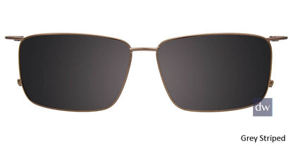 Grey Striped  Clip-On