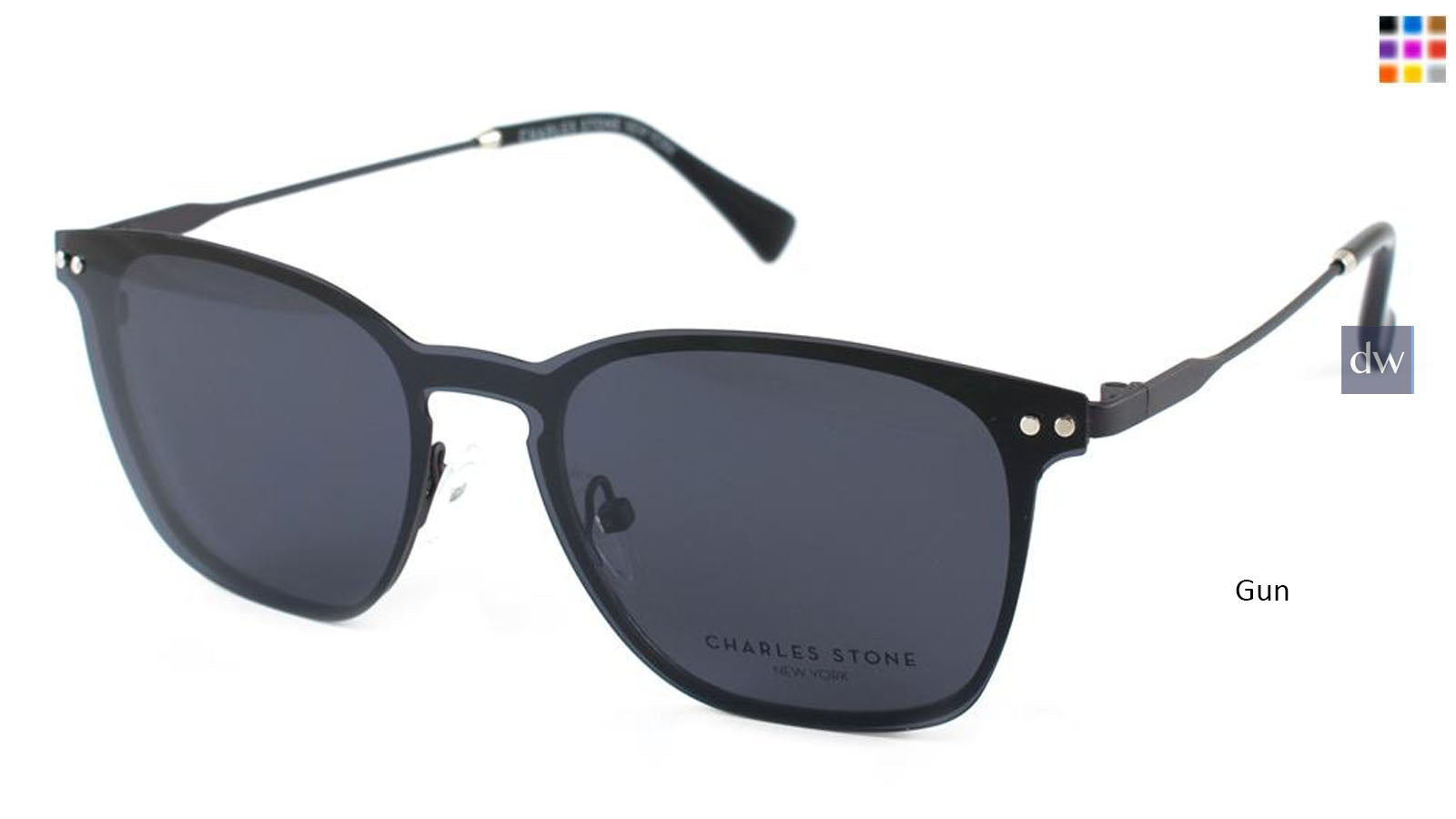 Gun William Morris Charles Stone NY Sun Clip 30038 Sunglasses