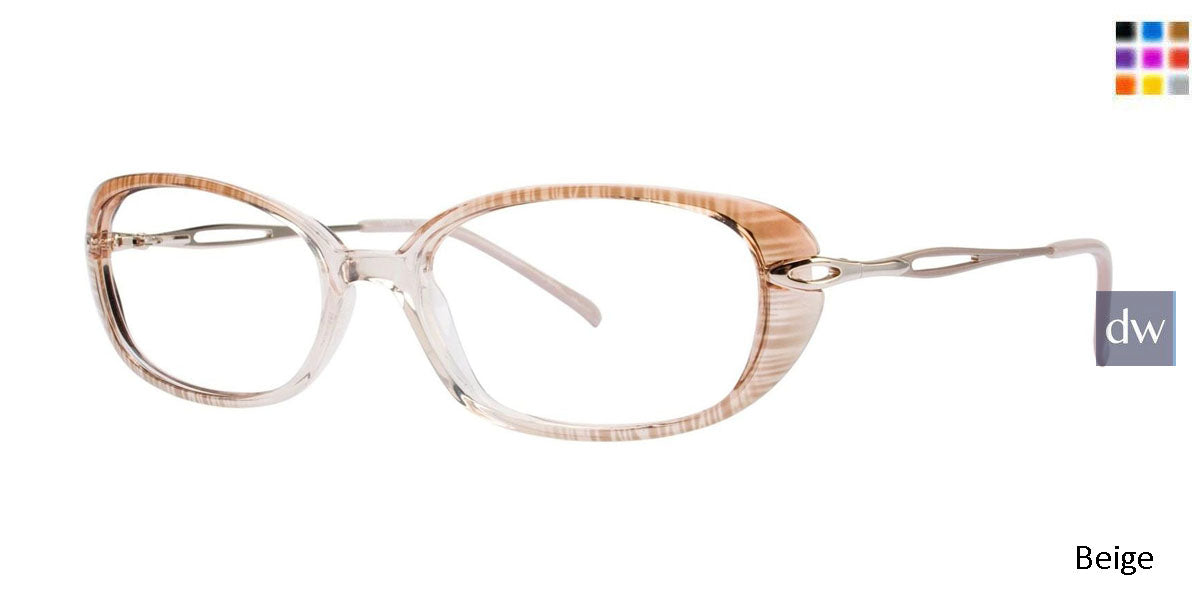 Beige Destiny Gwen Eyeglasses.