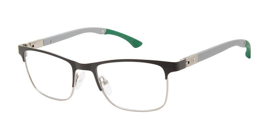Black/Gunmetal c01 Champion Hattrick Tween Eyeglasses.