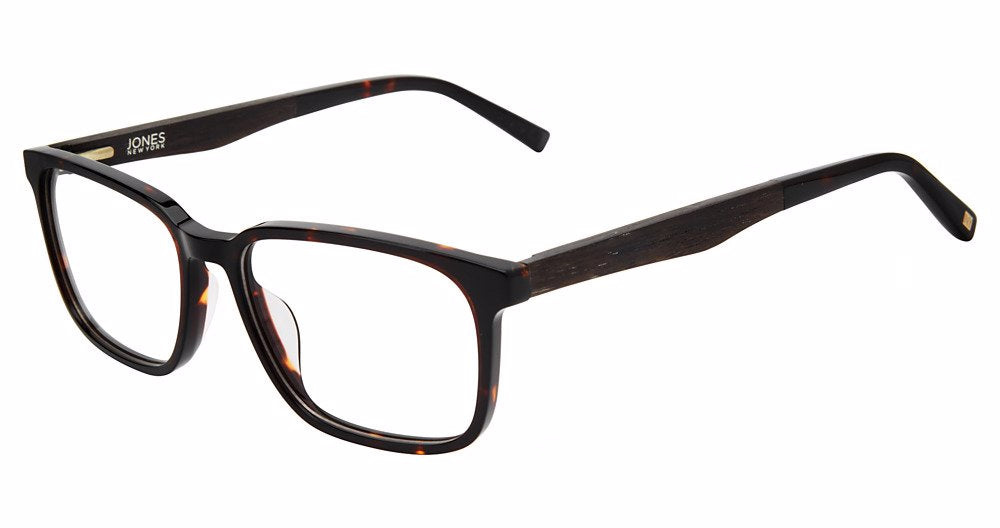 Jones New York VJOM553 Square Eyeglasses in Havana — men's full acetate frame
