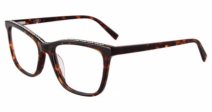 Jones New York VJON794 Cat Eye Eyeglasses in Havana — women's full acetate frame
