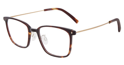 Jones New York VJOM566 men's square plastic eyeglasses in Havana.