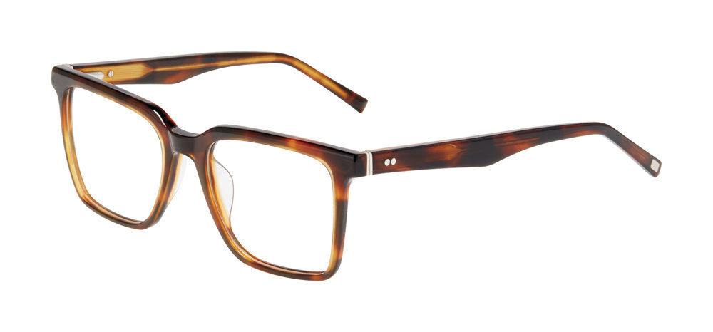 “Jones New York VJOM561 men's square plastic eyeglasses in Havana.”