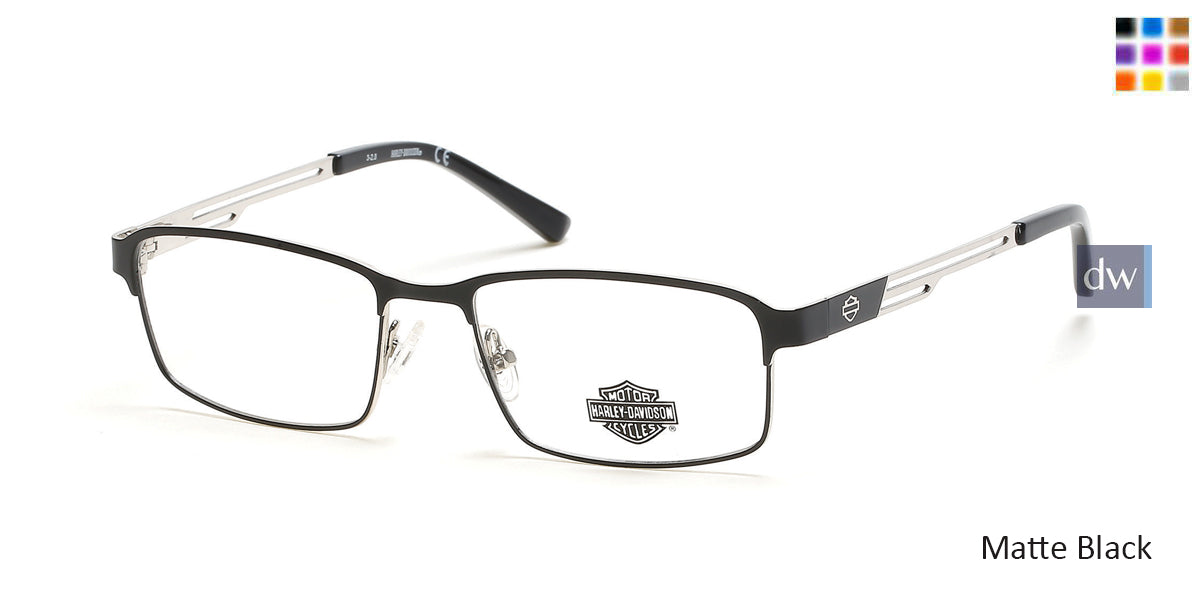 Matte Black HARLEY-DAVIDSON HD0138T Eyeglasses.