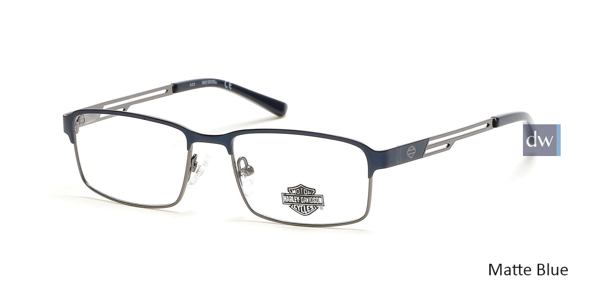Matte Blue HARLEY-DAVIDSON HD0138T Eyeglasses.