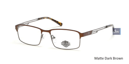 Matte Dark Brown HARLEY-DAVIDSON HD0138T Eyeglasses.