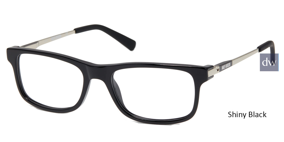Shiny Black  Shiny Palladium HARLEY DAVIDSON HD0143T Eyeglasses.
