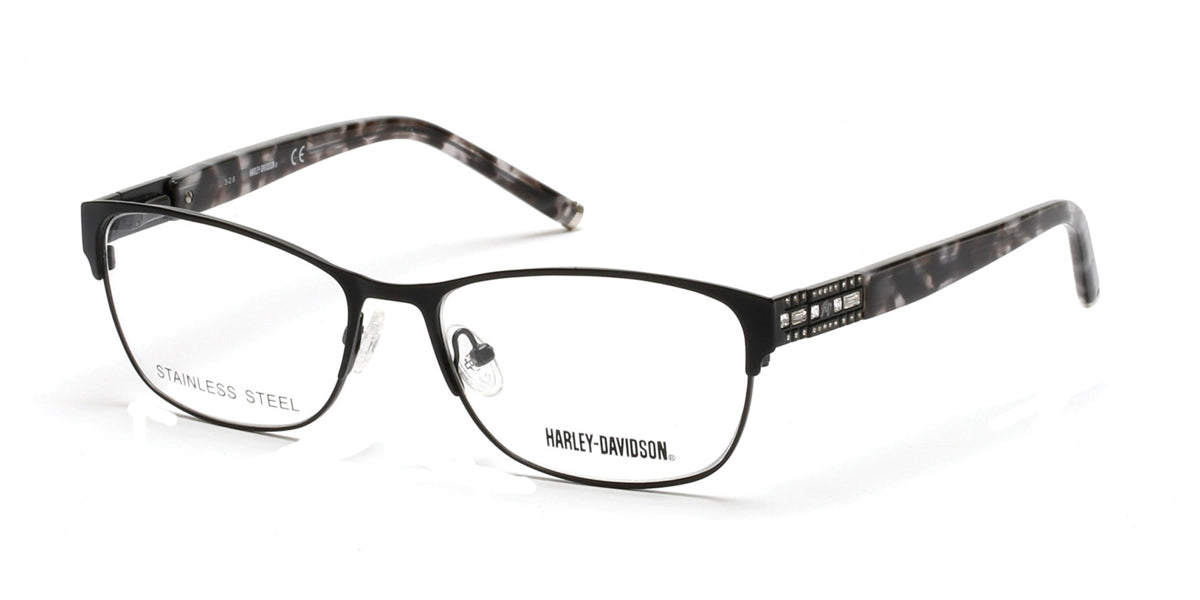Matte Black HARLEY-DAVIDSON HD0540 Eyeglasses.