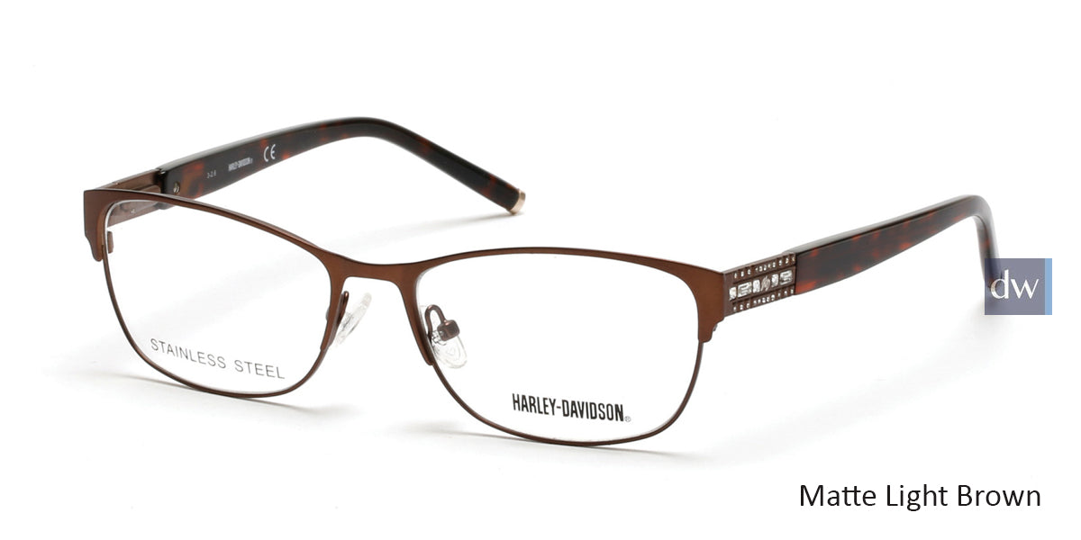 Matte Light Brown HARLEY-DAVIDSON HD0540 Eyeglasses.