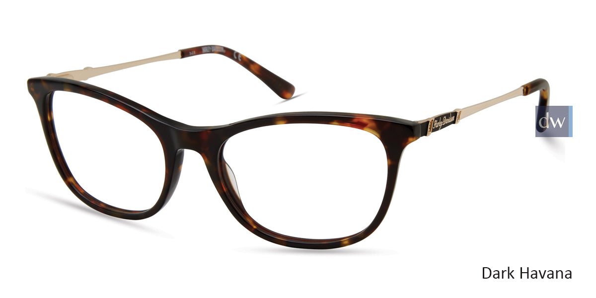 Dark Havana HARLEY-DAVIDSON HD0549 Eyeglasses.