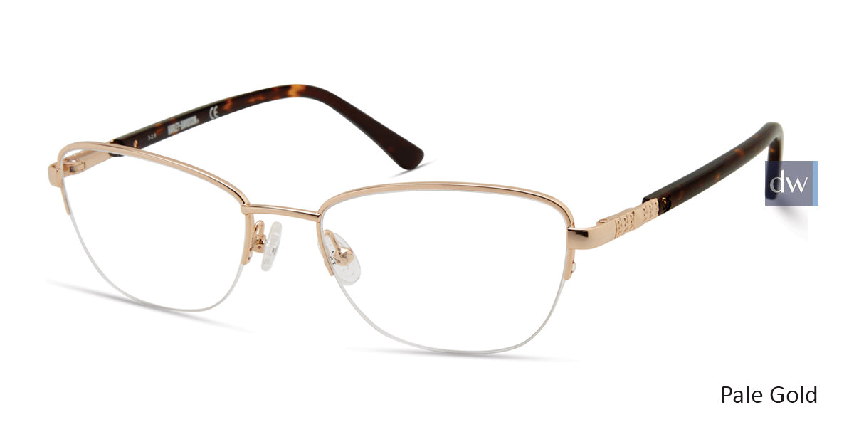 Pale Gold HARLEY-DAVIDSON HD0550 Eyeglasses.