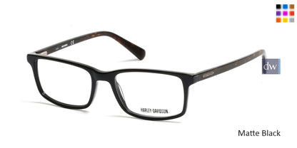 Matte Black HARLEY-DAVIDSON HD0756 Eyeglasses.