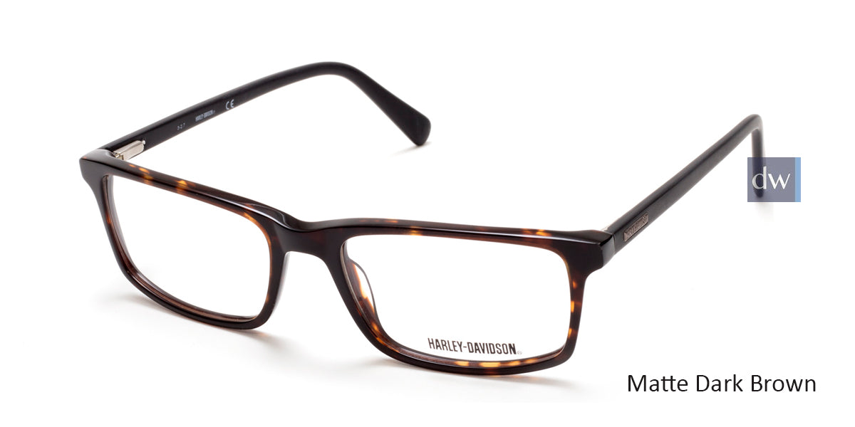 Matte Dark Brown HARLEY-DAVIDSON HD0756 Eyeglasses.