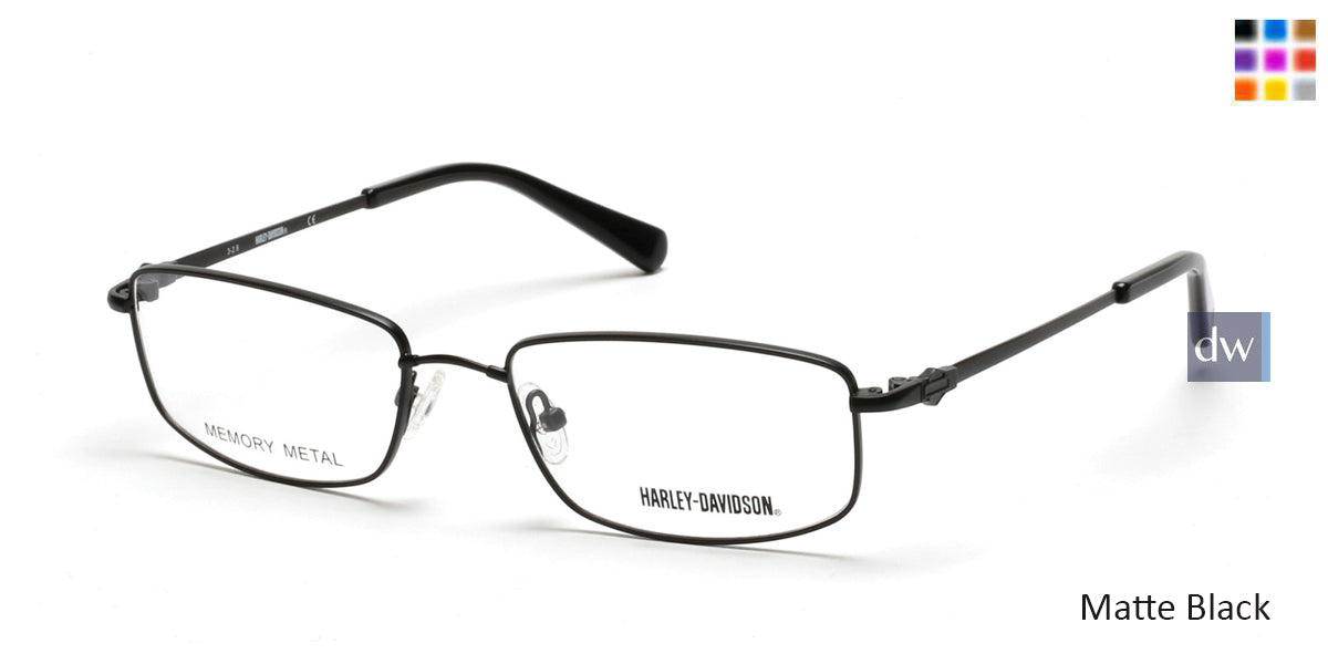 Matte Black HARLEY-DAVIDSON HD0759 Eyeglasses.