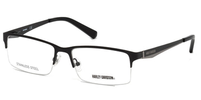 Shiny Black HARLEY-DAVIDSON HD0766 Eyeglasses.
