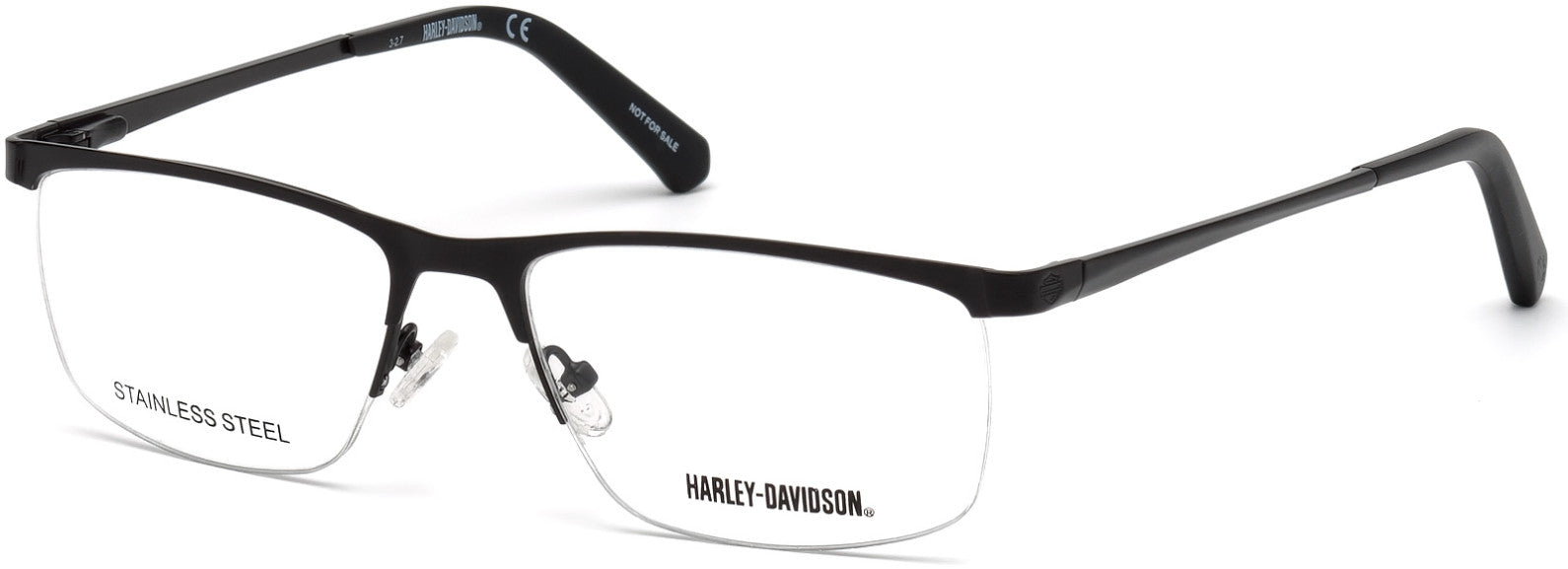 Matte Black HARLEY-DAVIDSON HD0778 Eyeglasses.