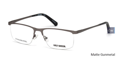 Matte Gunmetal HARLEY-DAVIDSON HD0778 Eyeglasses.
