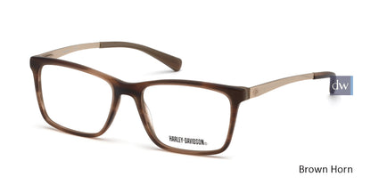 Brown Horn HARLEY-DAVIDSON HD0779 Eyeglasses.
