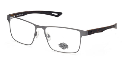 Matte Gunmetal / Dark Havana HARLEY DAVIDSON HD0880 Eyeglasses.