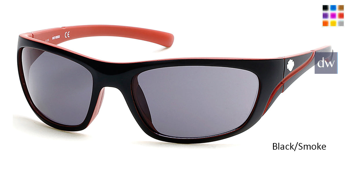 Black/Smoke HARLEY DAVIDSON HD0903X Sunglasses.