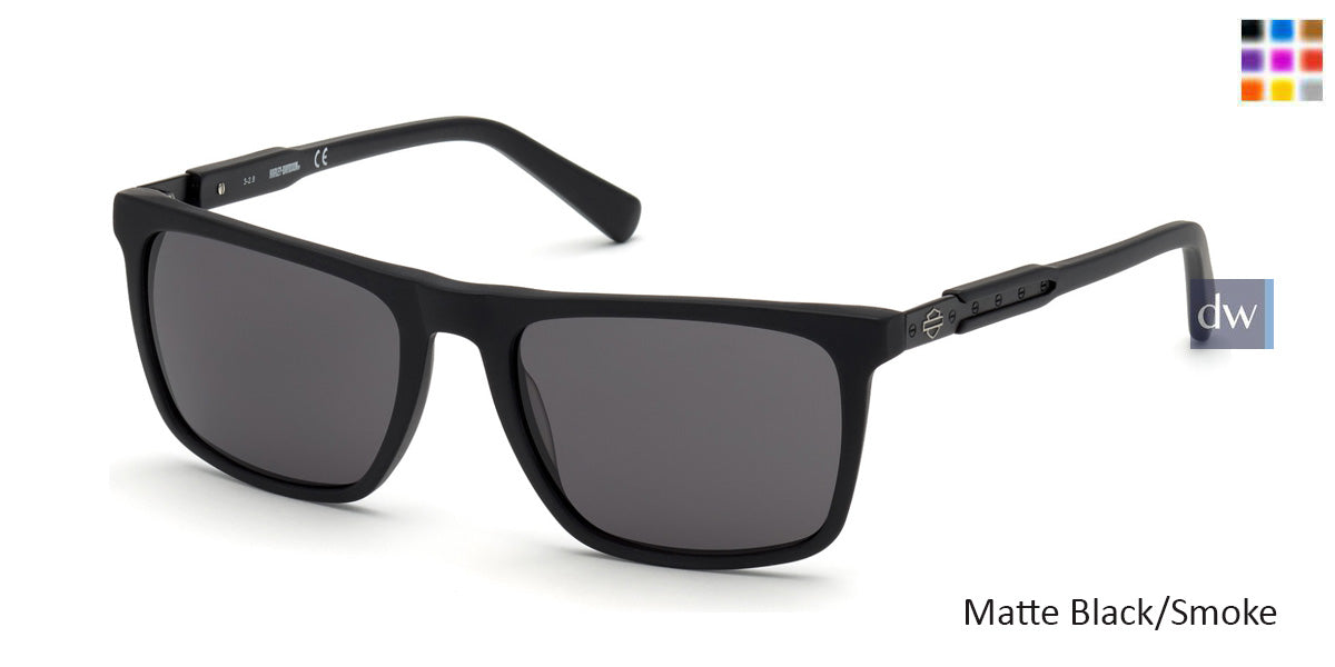 Matte Black/Smoke HARLEY-DAVIDSON HD0934X Sunglasses.