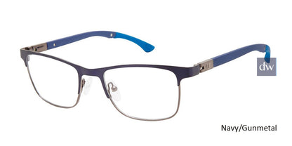 Navy/Gunmetal c03 Champion Hattrick Tween Eyeglasses.