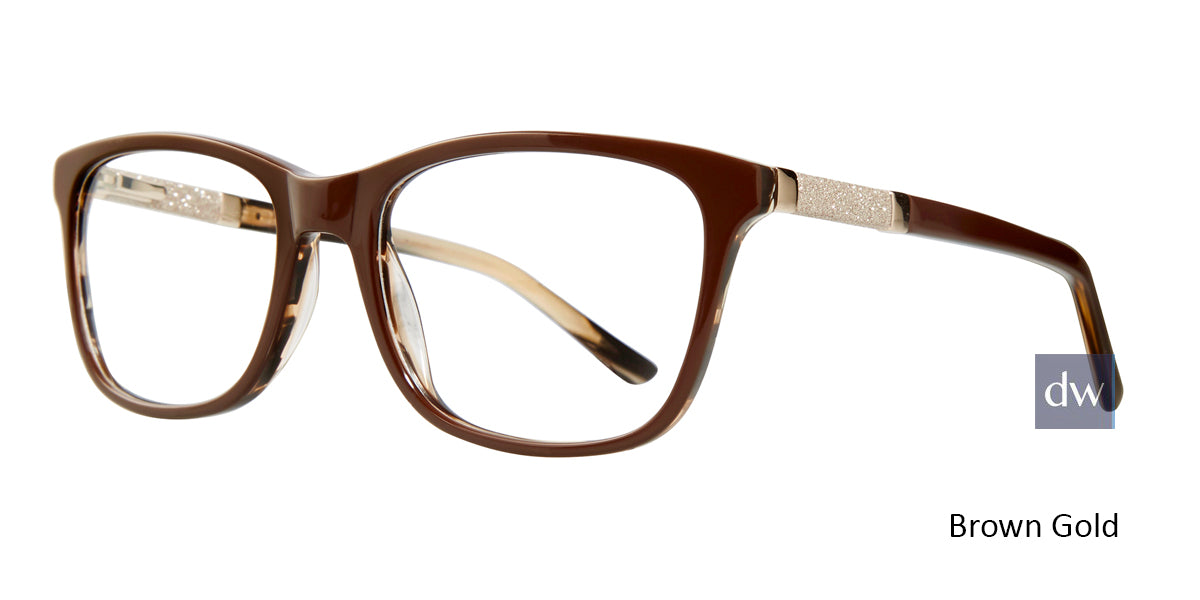 Brown Gold Serafina Hope Eyeglasses