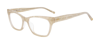 Jones New York VJON804 women's cat-eye plastic eyeglasses in Ivory Texture.