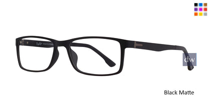 Black Matte Brooklyn Jacob Eyeglasses.