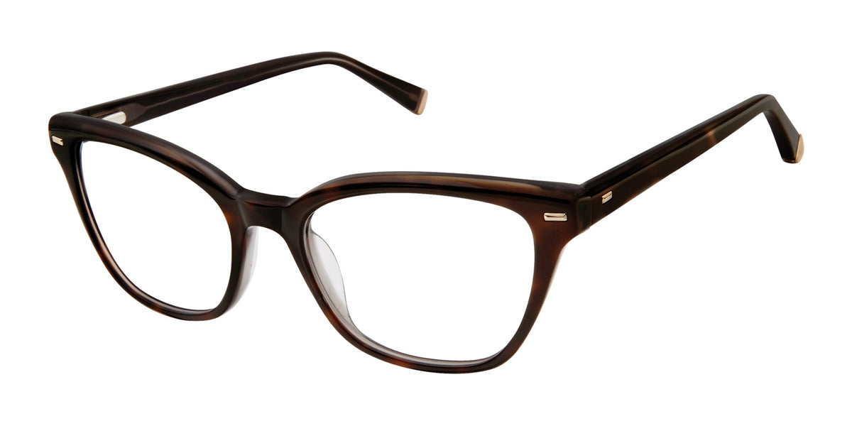 Havana Tortoise Kate Young For Tura K132 Eyeglasses.