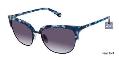 Teal Tort Sperry KATHERINE Polarized Sunglasses.