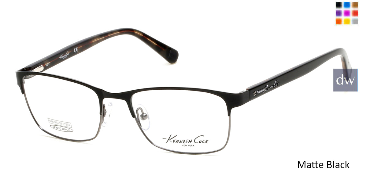 Matte Black Kenneth Cole New York KC0248 Eyeglasses.