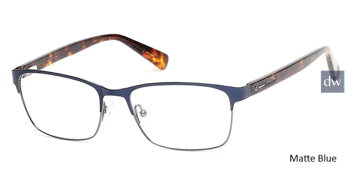 Matte Blue Kenneth Cole New York KC0248 Eyeglasses.