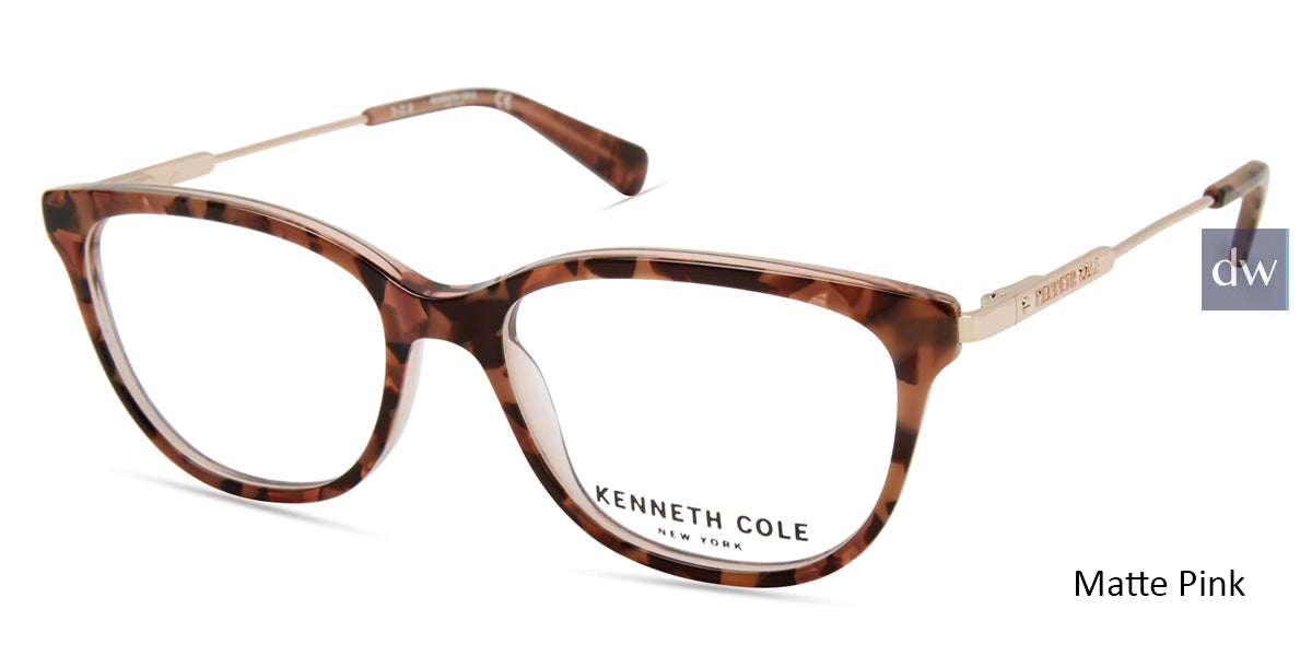 Matte Pink Kenneth Cole New York KC0298 Eyeglasses.